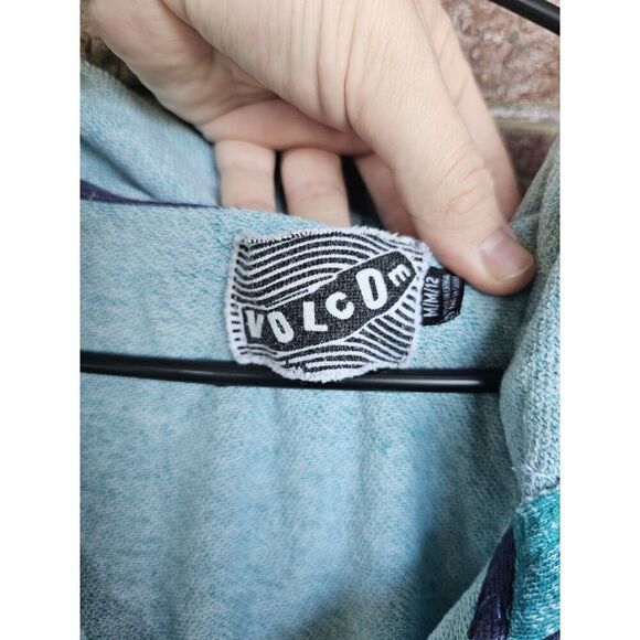 Volcom‎ Color Stack Pullover Hoodie Medium Stone Logo Casual Surf Skate - Picture 2 of 6